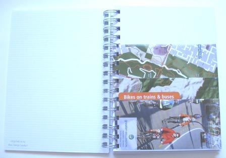 Close of inside the notebooks.